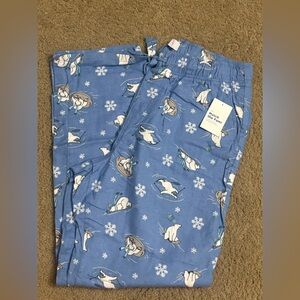 Old Navy Blue Pajama Pants with Penguin Print
